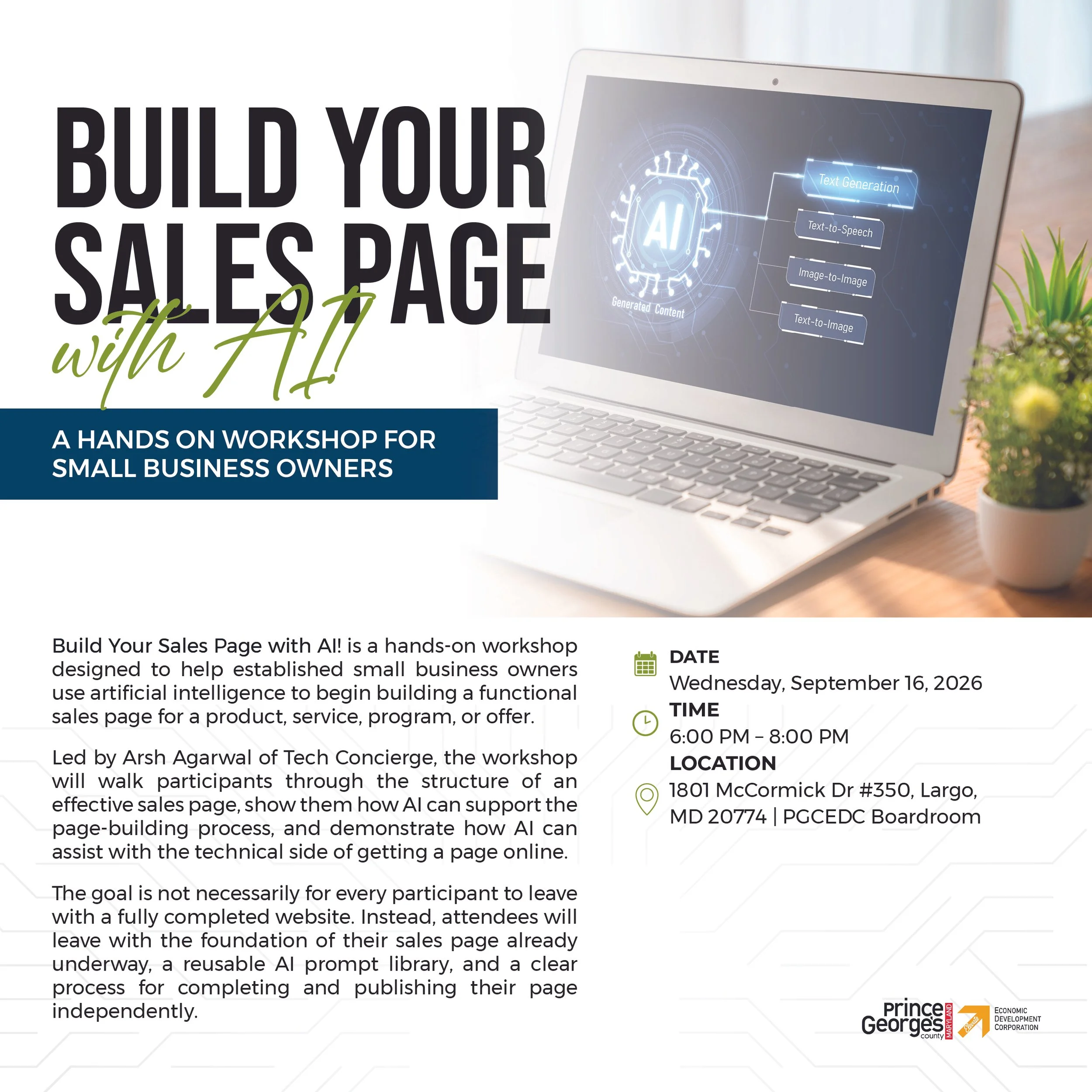 Build Your Sales Page with AI!