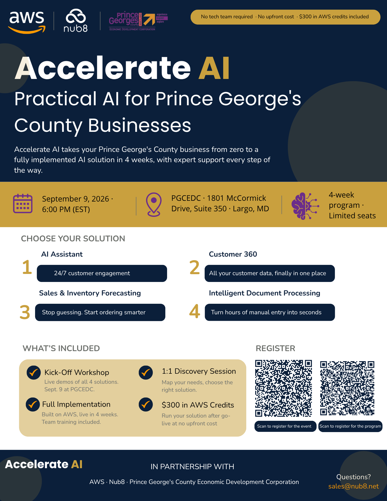 Accelerate AI: Practical AI for Prince George's County Businesses