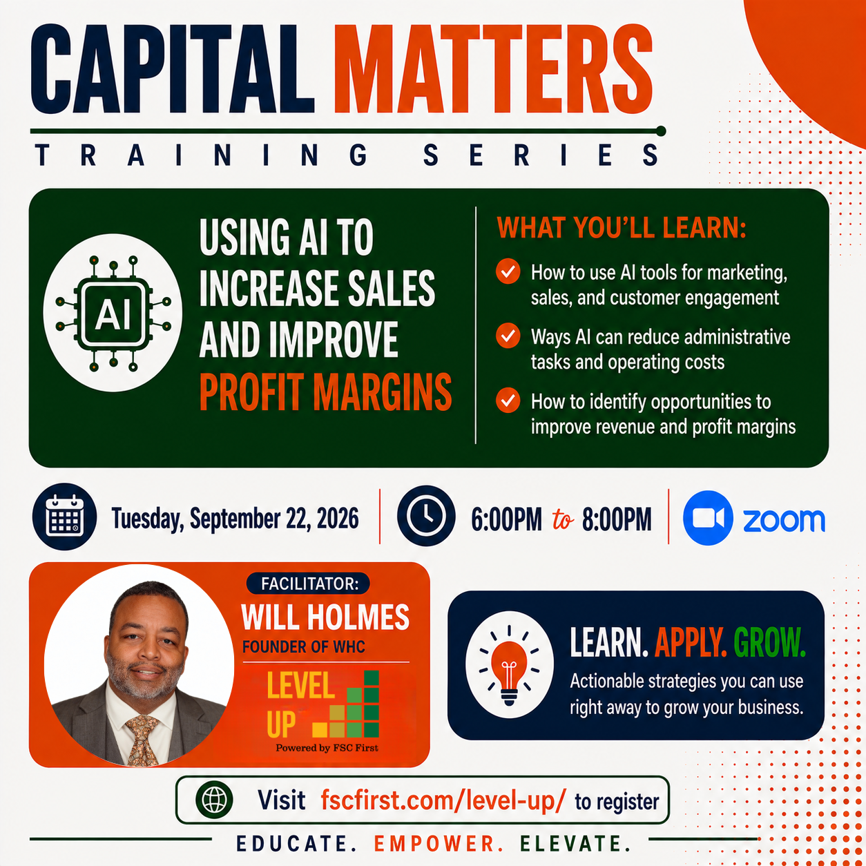 Capital Matters Training Series