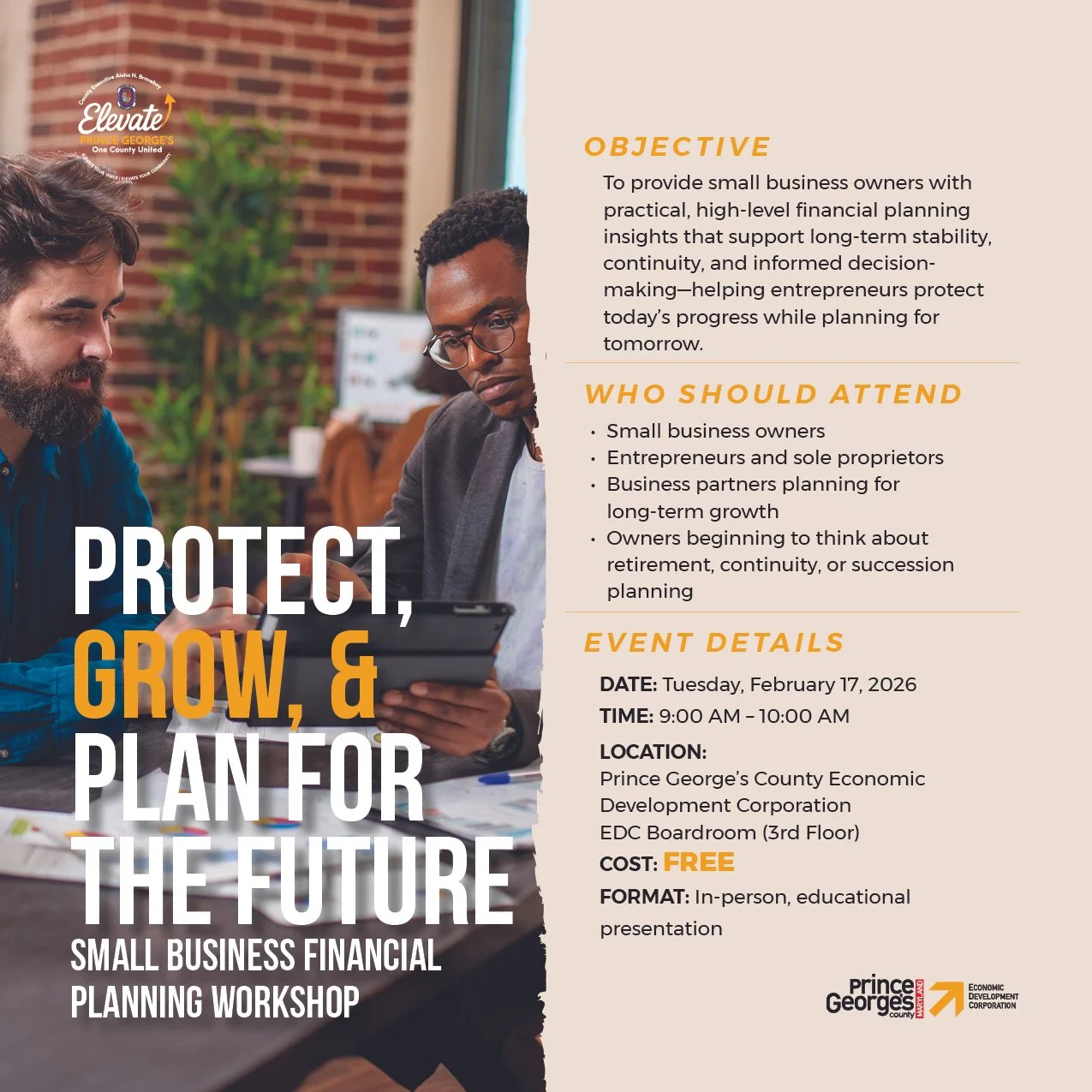 Protect, Grow & Plan For The Future — Prince George's County Economic ...