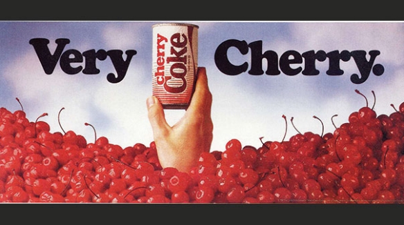 A vintage ad for Cherry Coke from the Coca-Cola company that I fully support