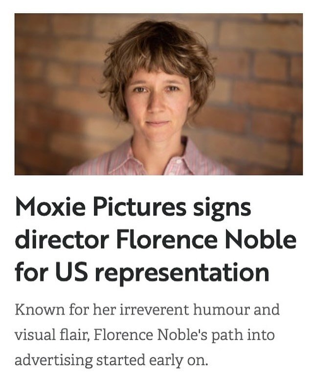 🚨NEW SIGNING 🚨
We are thrilled to announce @theflorencenoble to our @moxiepictures family! 

🔗 to the @shots_creative article in our bio