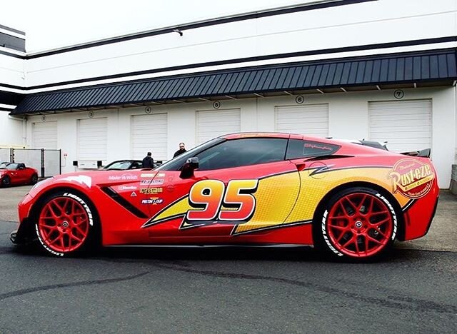 Found an old shot by @grapplergarage. #corvette #lightningmcqueen