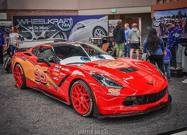 Happy to share Lightning with the good people at @wheelkraftnw. Sounds like Lightning ended up on a lot of camera rolls. This nice shot by @whoisicudii 
#portlandautoshow