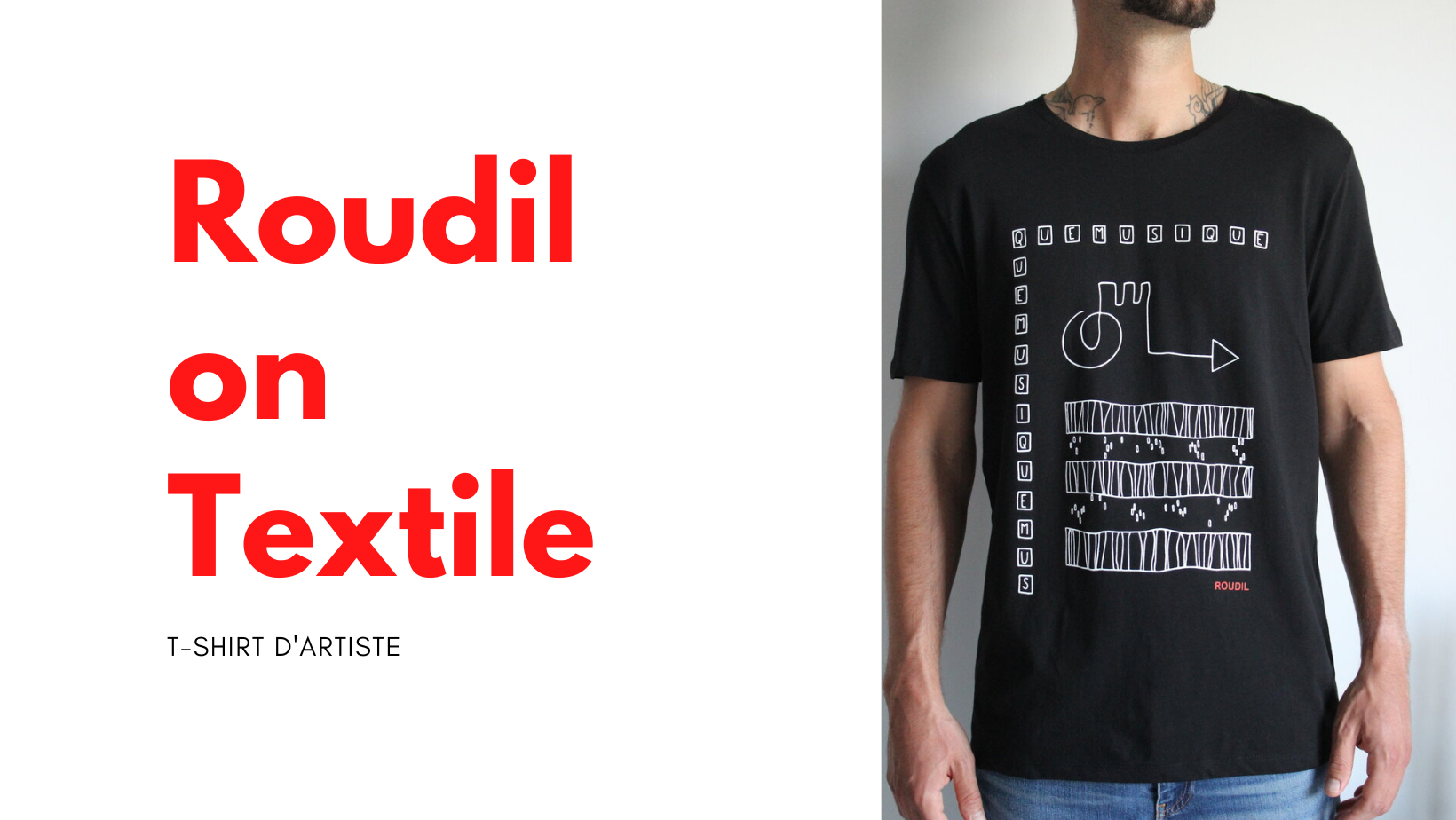 Roudil On Textile Vêtements et T-shirt d'artiste