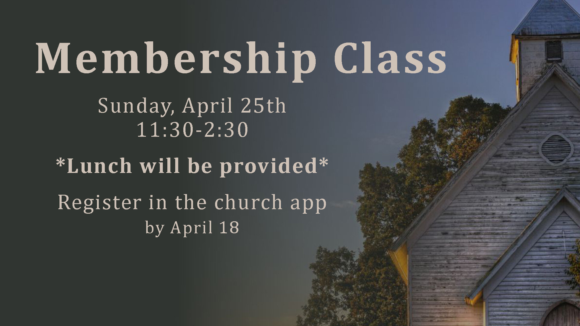 MEMBERSHIP CLASS
