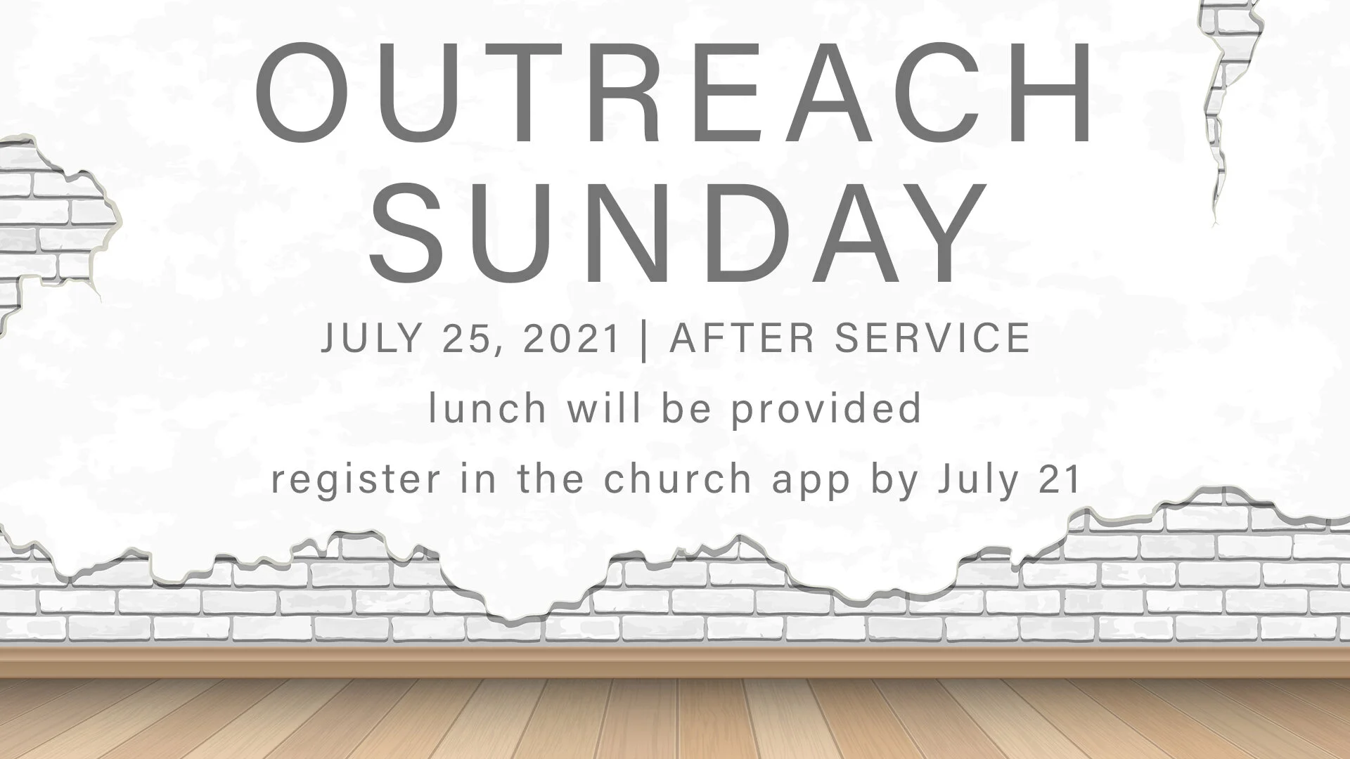 OUTREACH SUNDAY