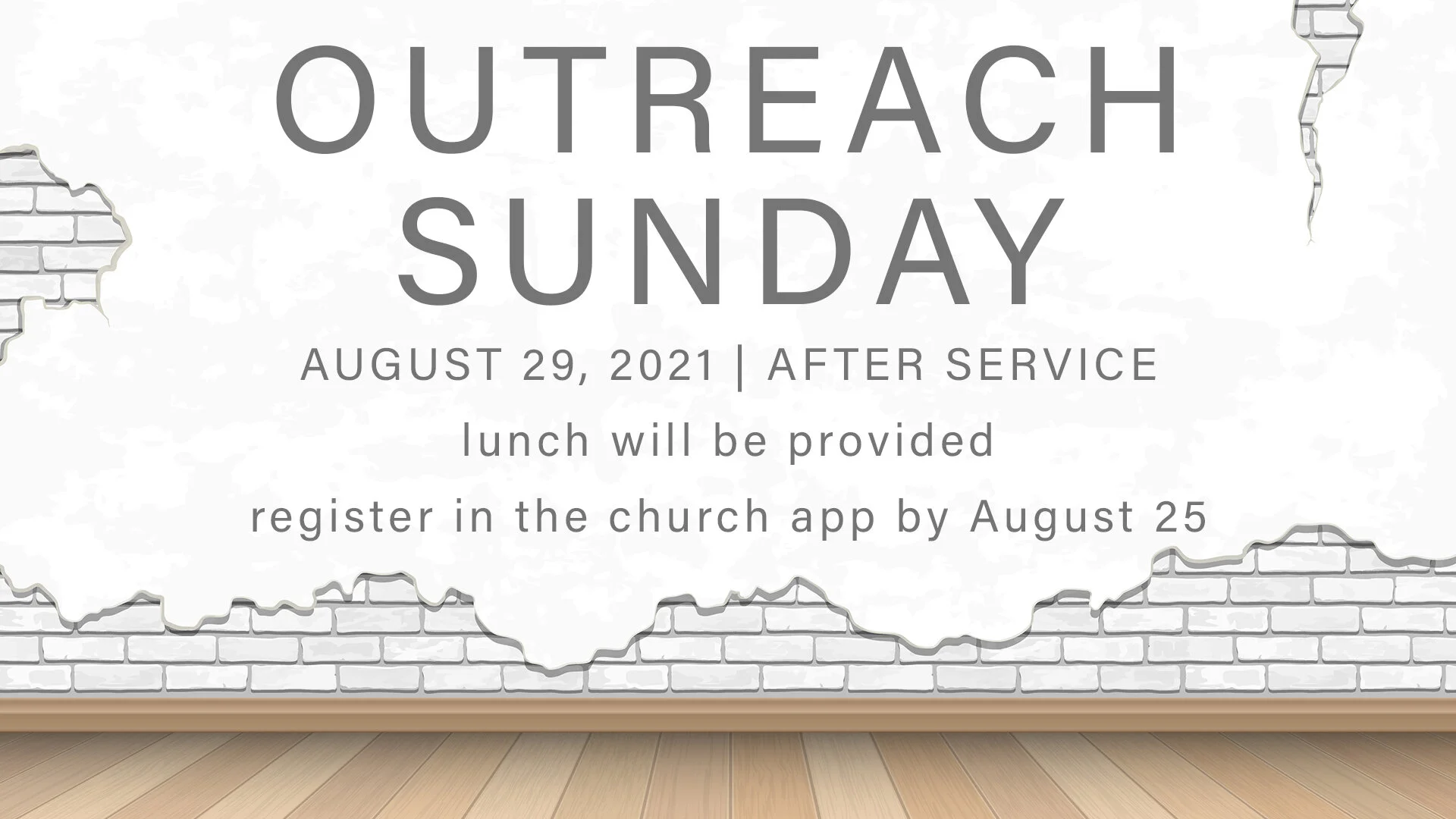 OUTREACH SUNDAY