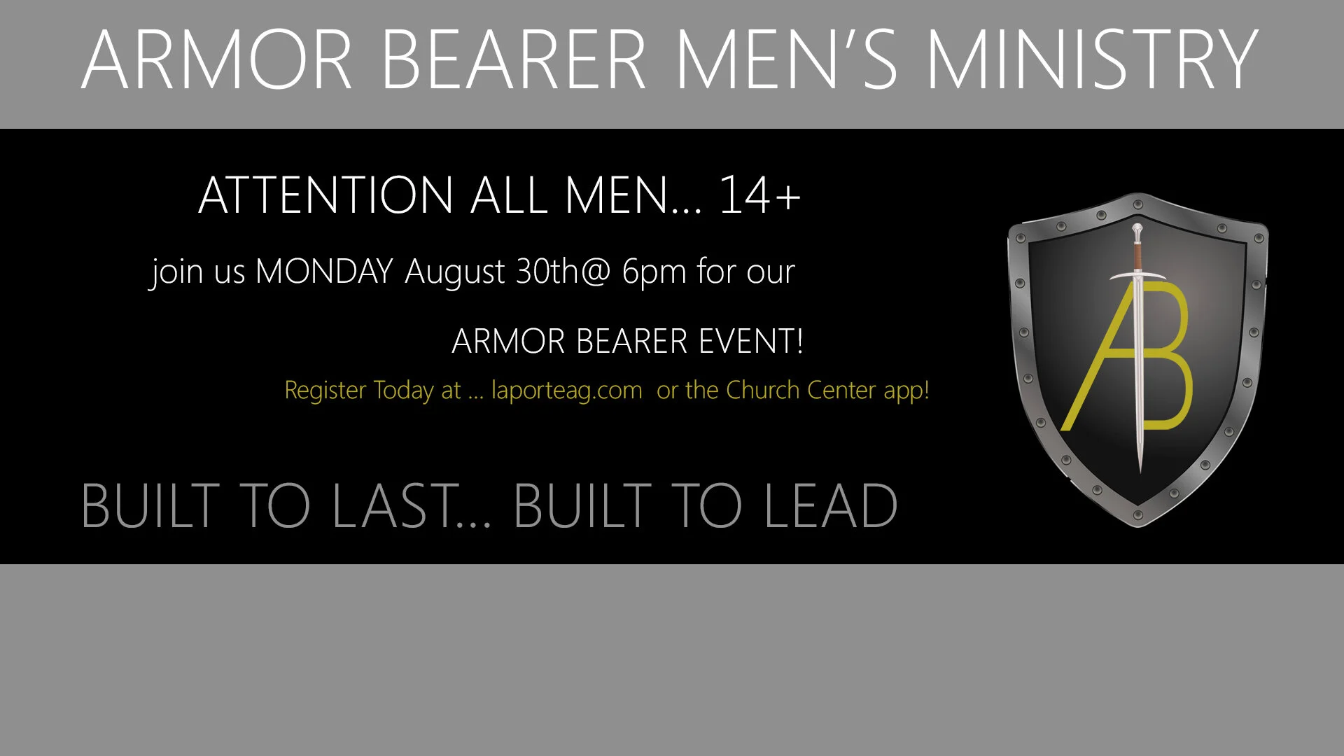 ARMOR BEARER Men's Night