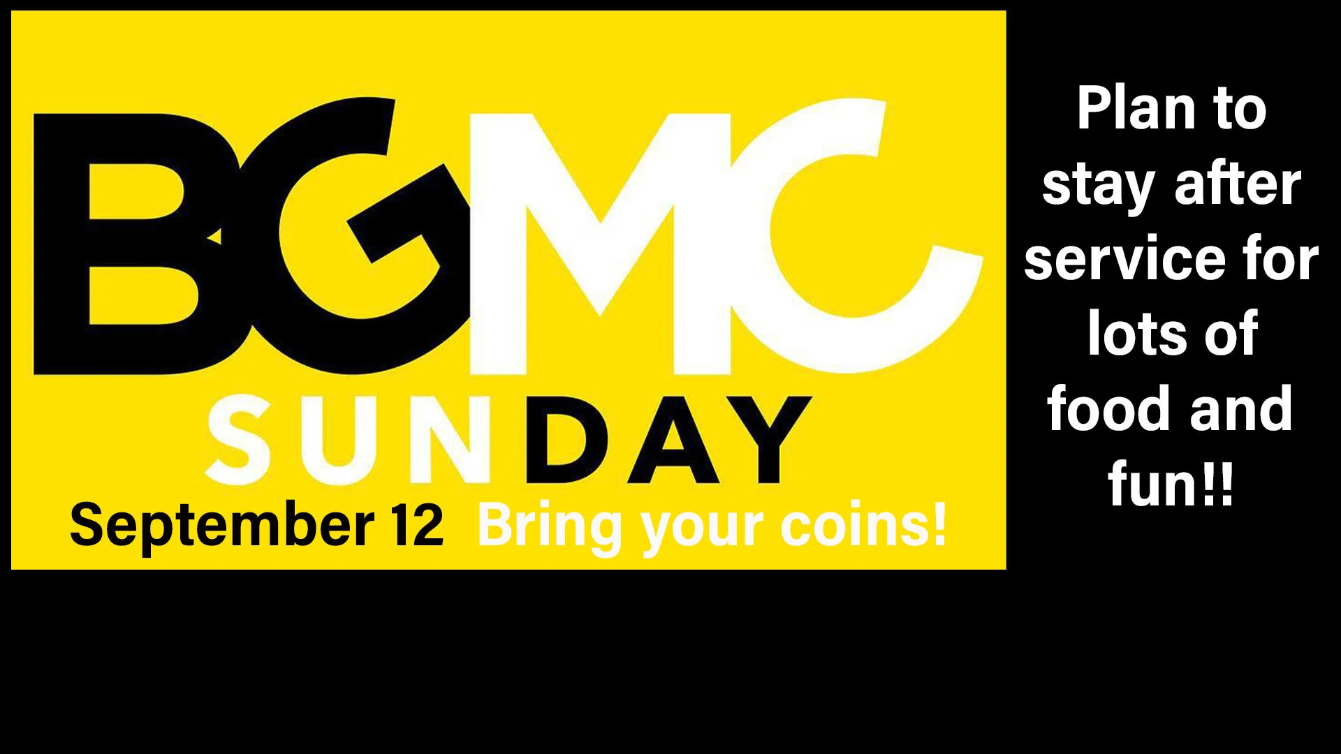 BGMC SUNDAY!