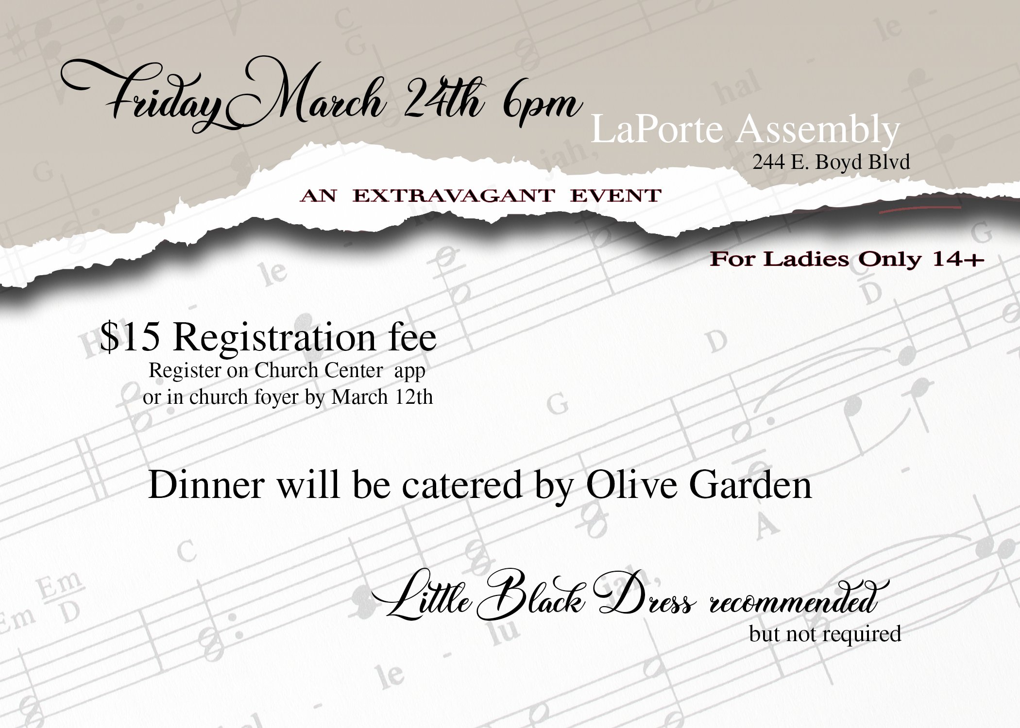 WOMEN'S EXTRAVAGANT EVENT