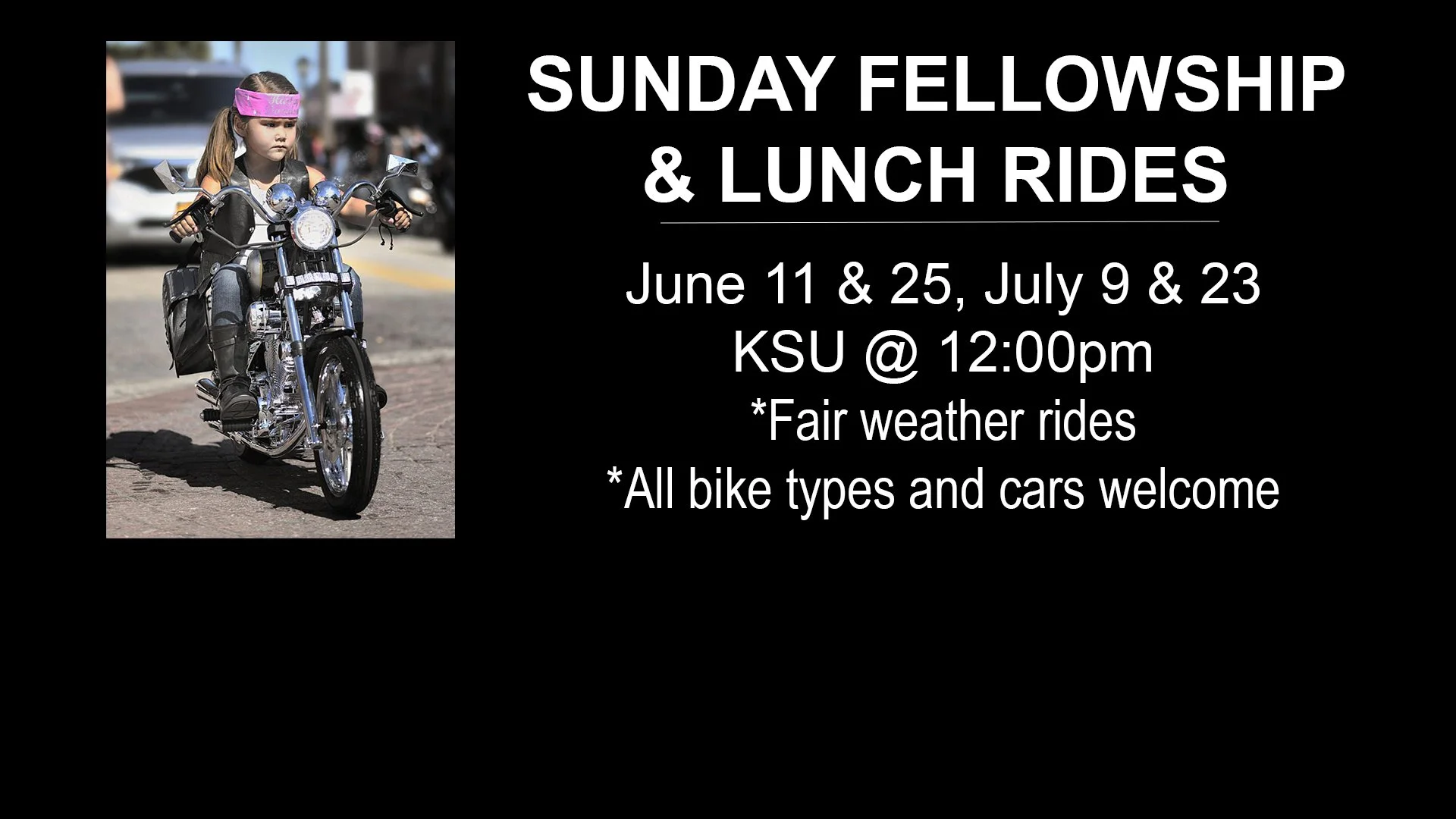 SUMMER GROUP RIDES