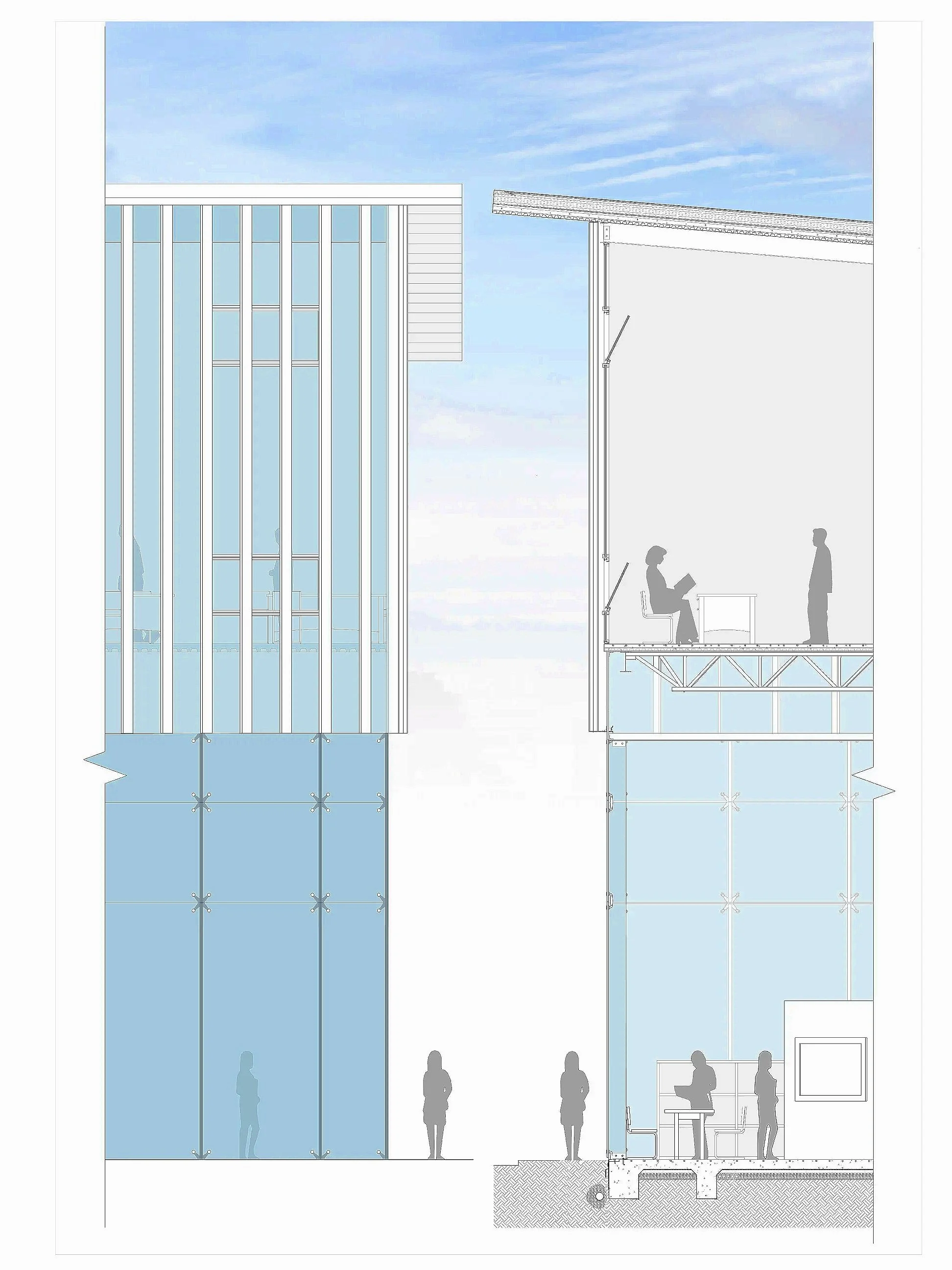 Partial Elevation and Section