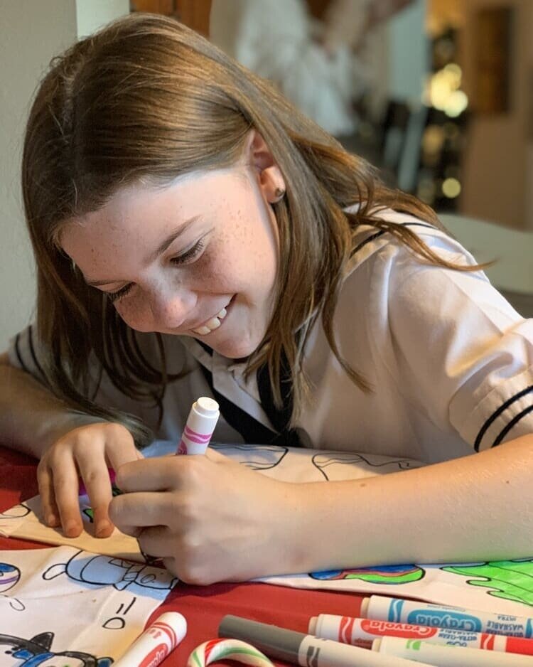 Your product in ACTION!
​Nothing is more powerful for marketing your business than showing your product in action. BONUS: grab a photo of someone smiling while using your product like we did for The Coloring Table&nbsp;😀