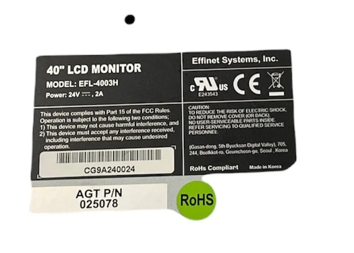 40″ LCD Monitor A640 Ainsworth — INM INTERNATIONAL