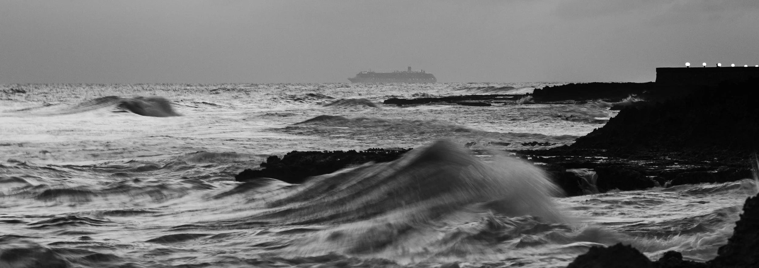 Night Cruise, Cayman Islands Black and white Art