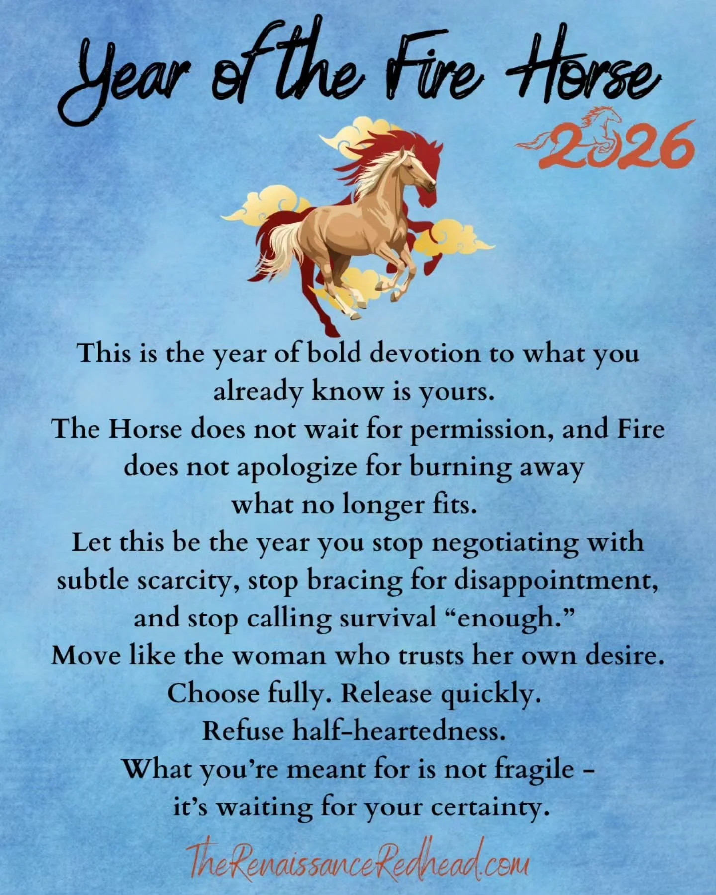 This year feels like ignition. 
Not chaos. Not force. Just clarity.
I&rsquo;m no longer available for the identities that require waiting, bracing, or settling. 
If a desire lives in me, I&rsquo;m choosing to trust it instead of negotiating it.
The Y
