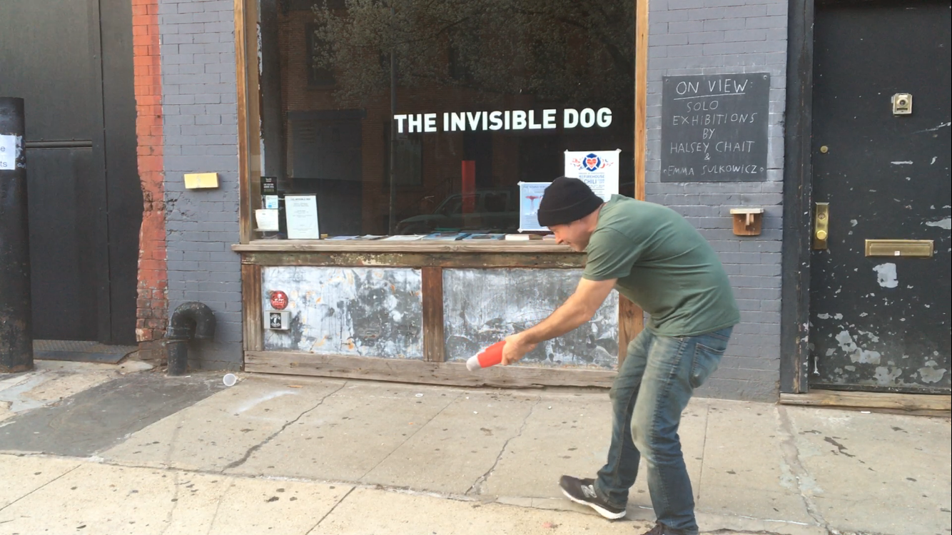  Much needed playtime outside The Invisible Dog Art Center! 