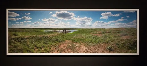 Ground Zero (first Soviet atomic bomb test, 7.00am, 29 August 1949, The Polygon, Kazakhstan) 2015 Pigment print, 920 x 2750 mm Image courtesy of the artist and Stills Gallery.