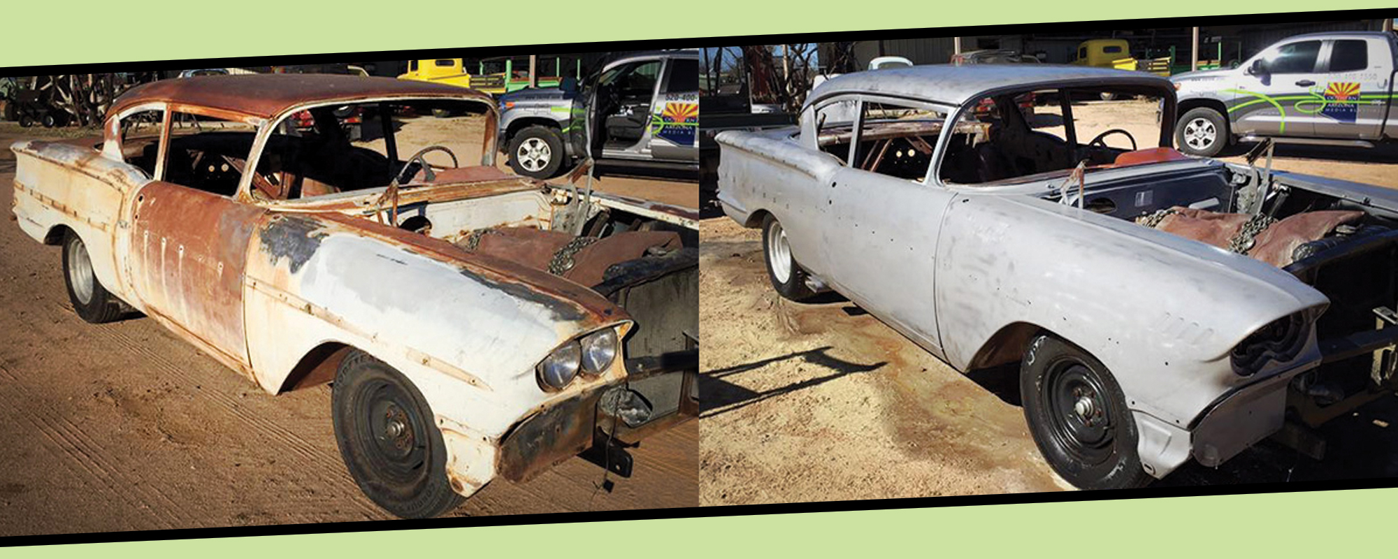 Vehicle Before and After removal