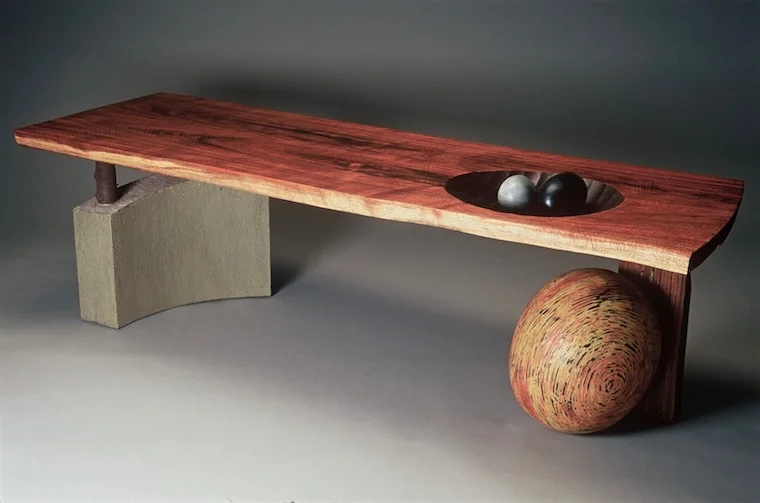 Bench With Two Stones