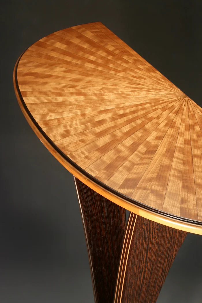 V Demilune Table