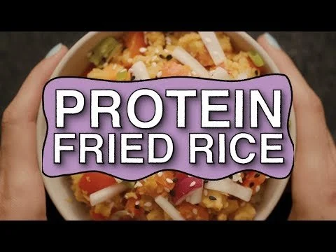 VEGAN PROTEIN FRIED RICE RECIPE || fooduzzi.com