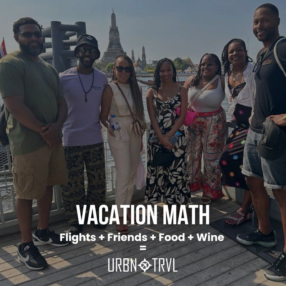 We don't do basic vacations.

We do math that adds up to luxury dinners, penguins on the beach, vineyard wine-pouring, and nights you'll never forget.

Book for the perfect luxury vacation at the link in bio
.
.
.
.
.
#urbntrvl #blacktravel #luxurybl