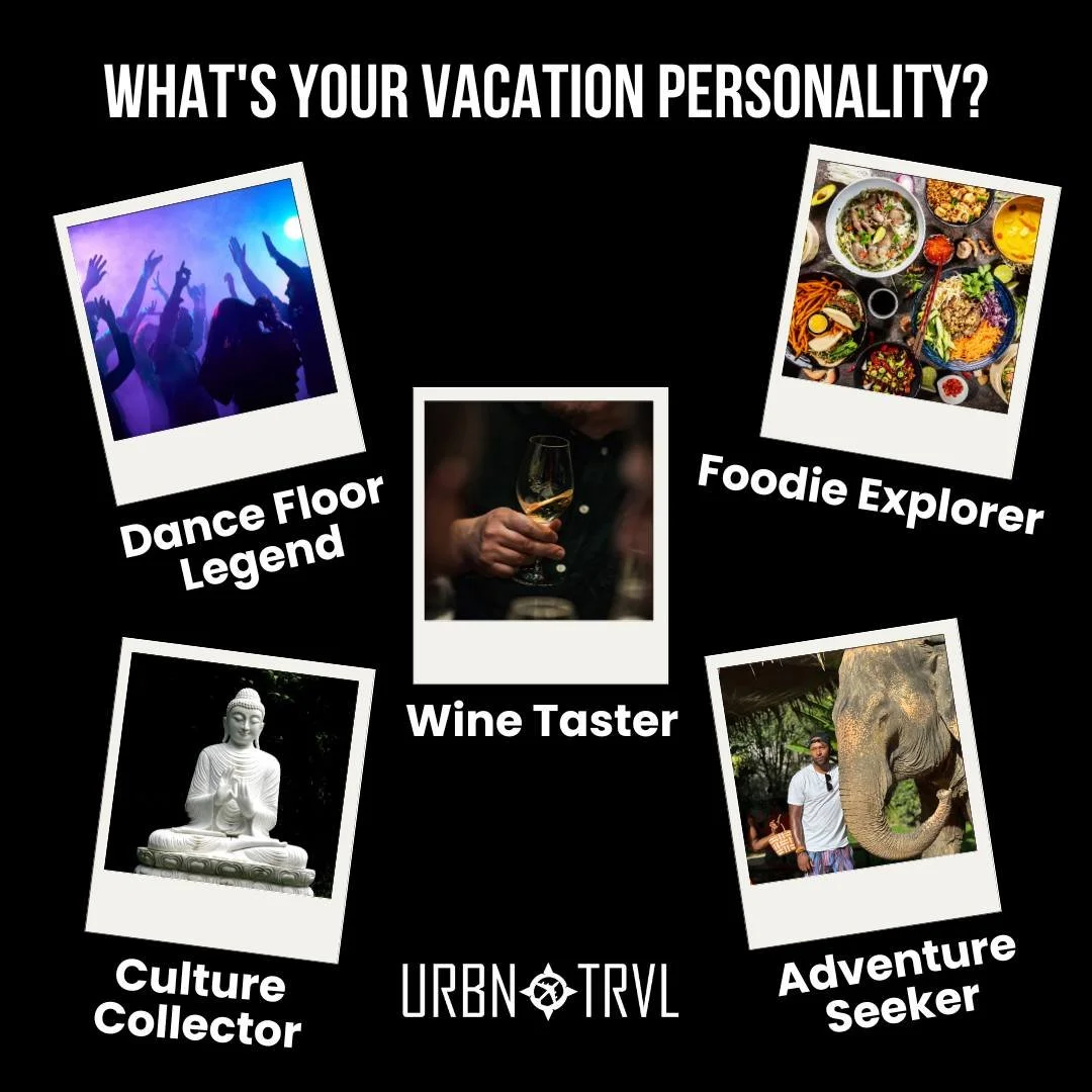 No wrong answers here!

URBN TRVL trips are designed to allow you to be all five at once. 

From fine dining to late-night vibes, adventure rides to luxury living, we design getaways where your whole self fits in.

✨ Which one are you claiming first?