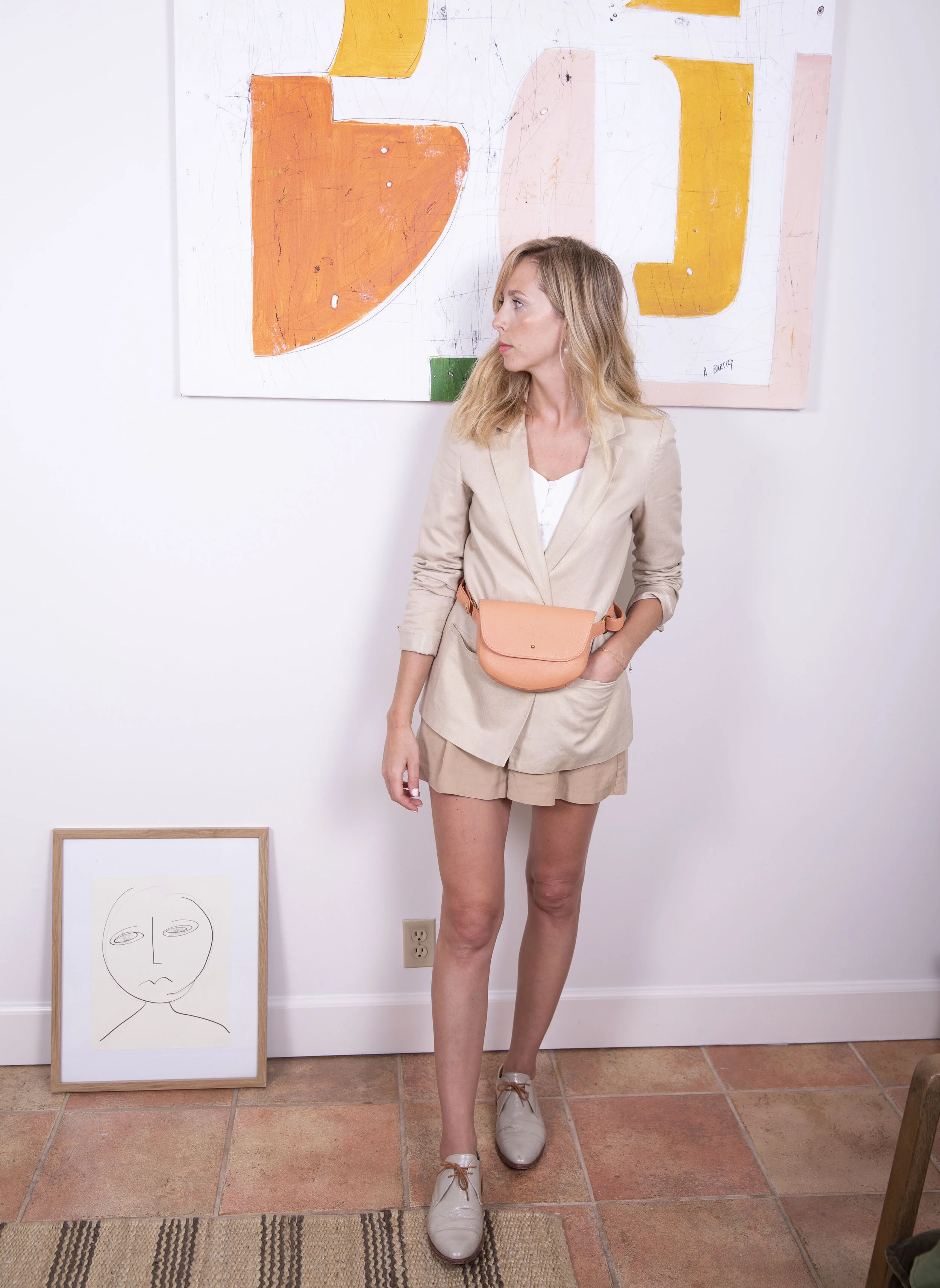 1. Shop Mila - Amelia Fanny Pack - Peach cropped .jpg