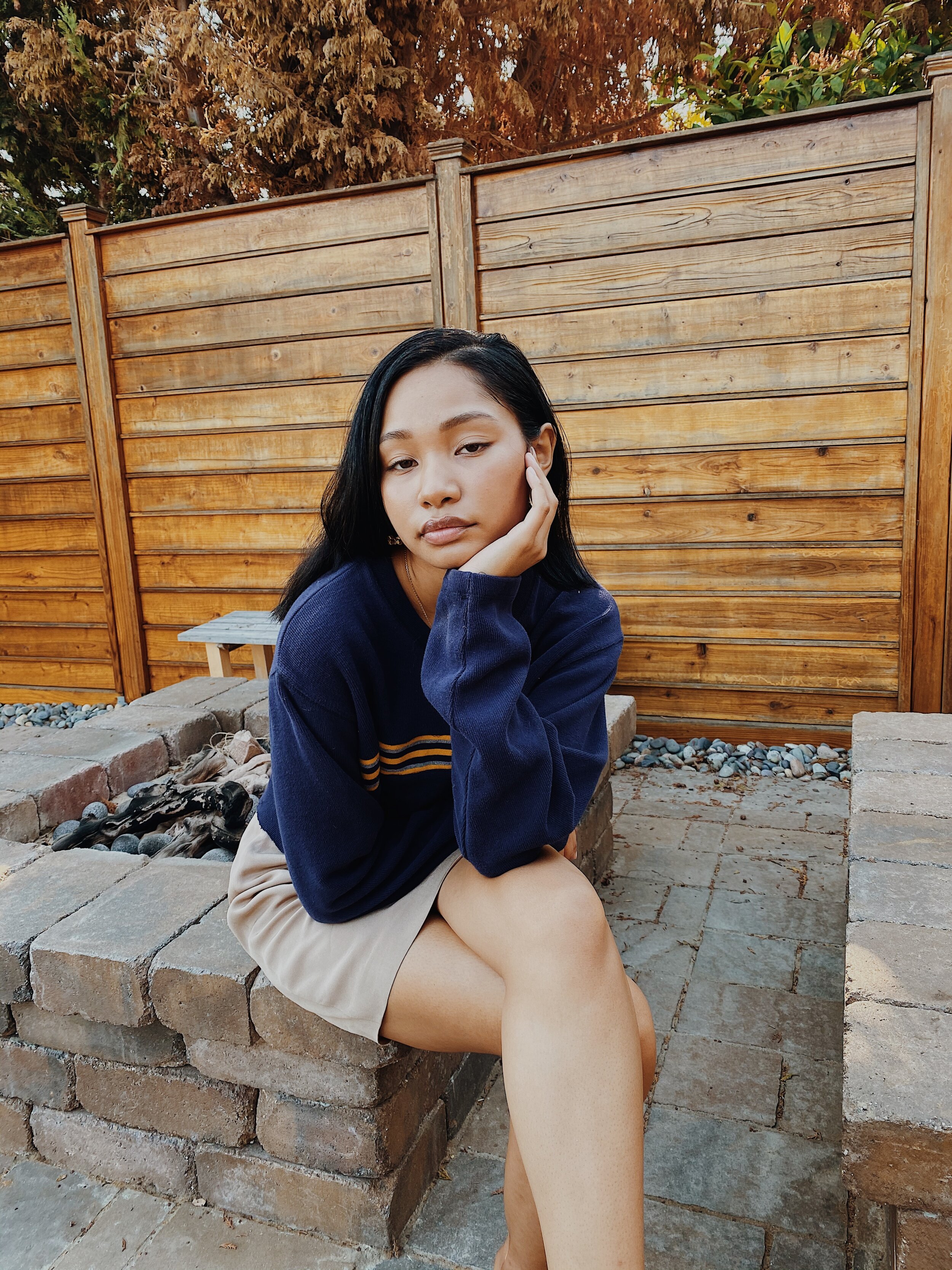 College Crop Sweater 