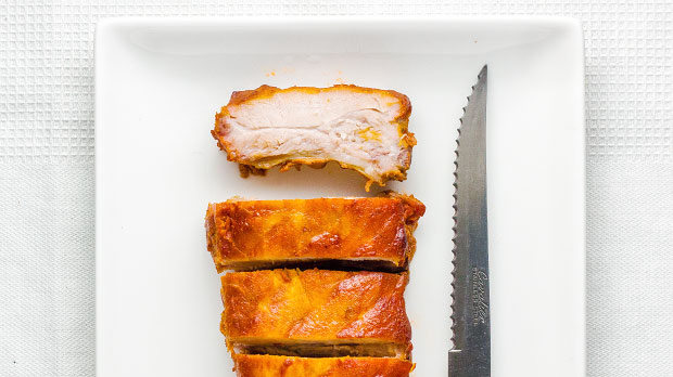 Bourbon-Dijon baby back ribs