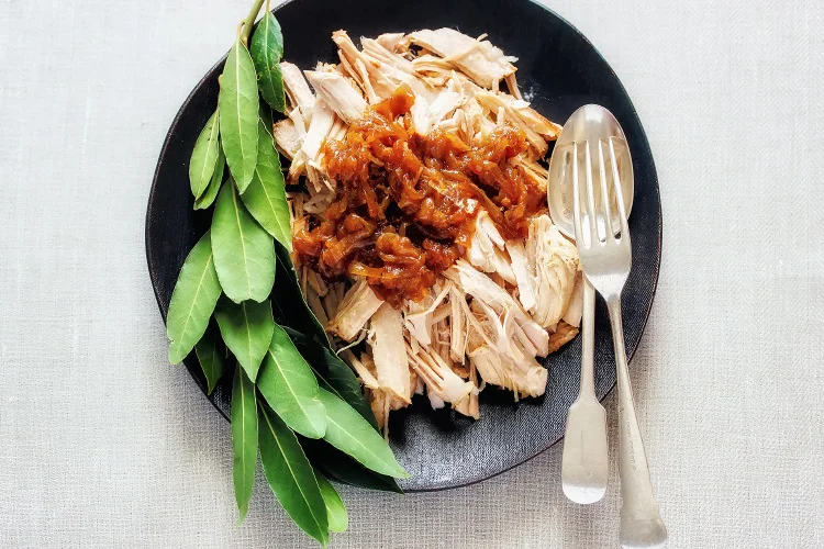 Cider pot-roasted pork loin