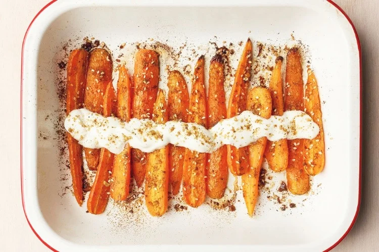 Roasted carrots with dukkah
