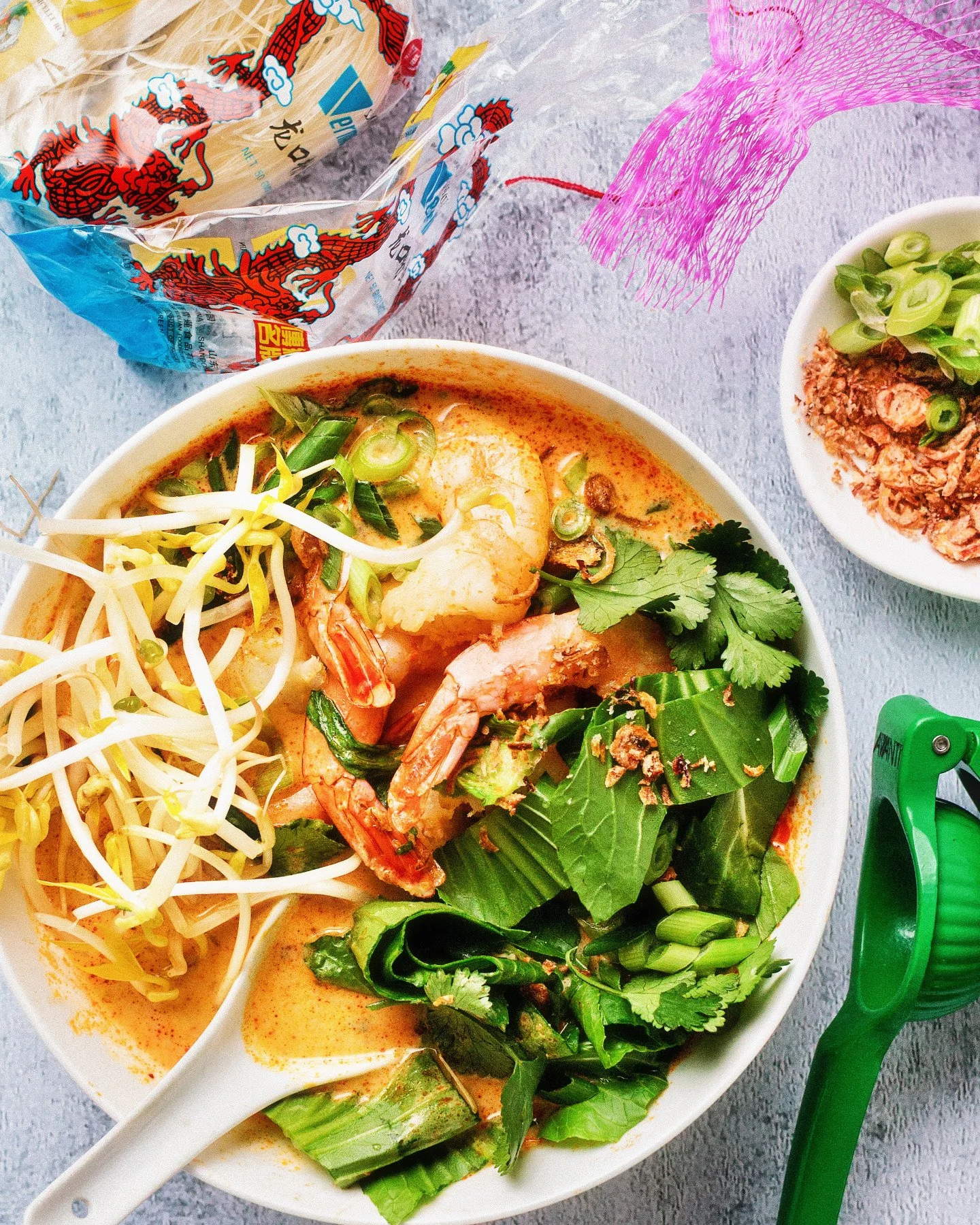 Prawn laksa for lunch