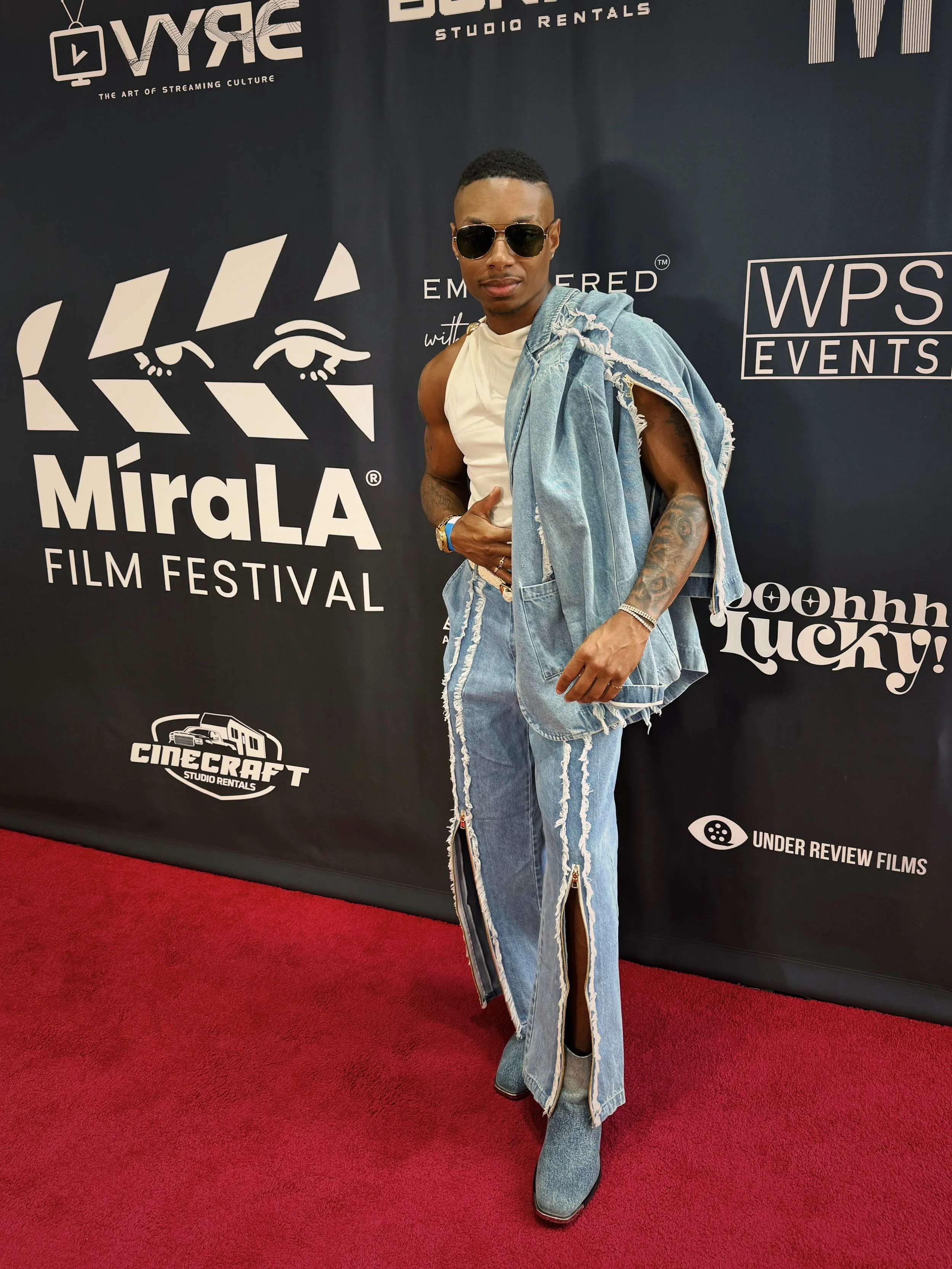 Tré Melvin MiraLA Film Festival red carpet appearance