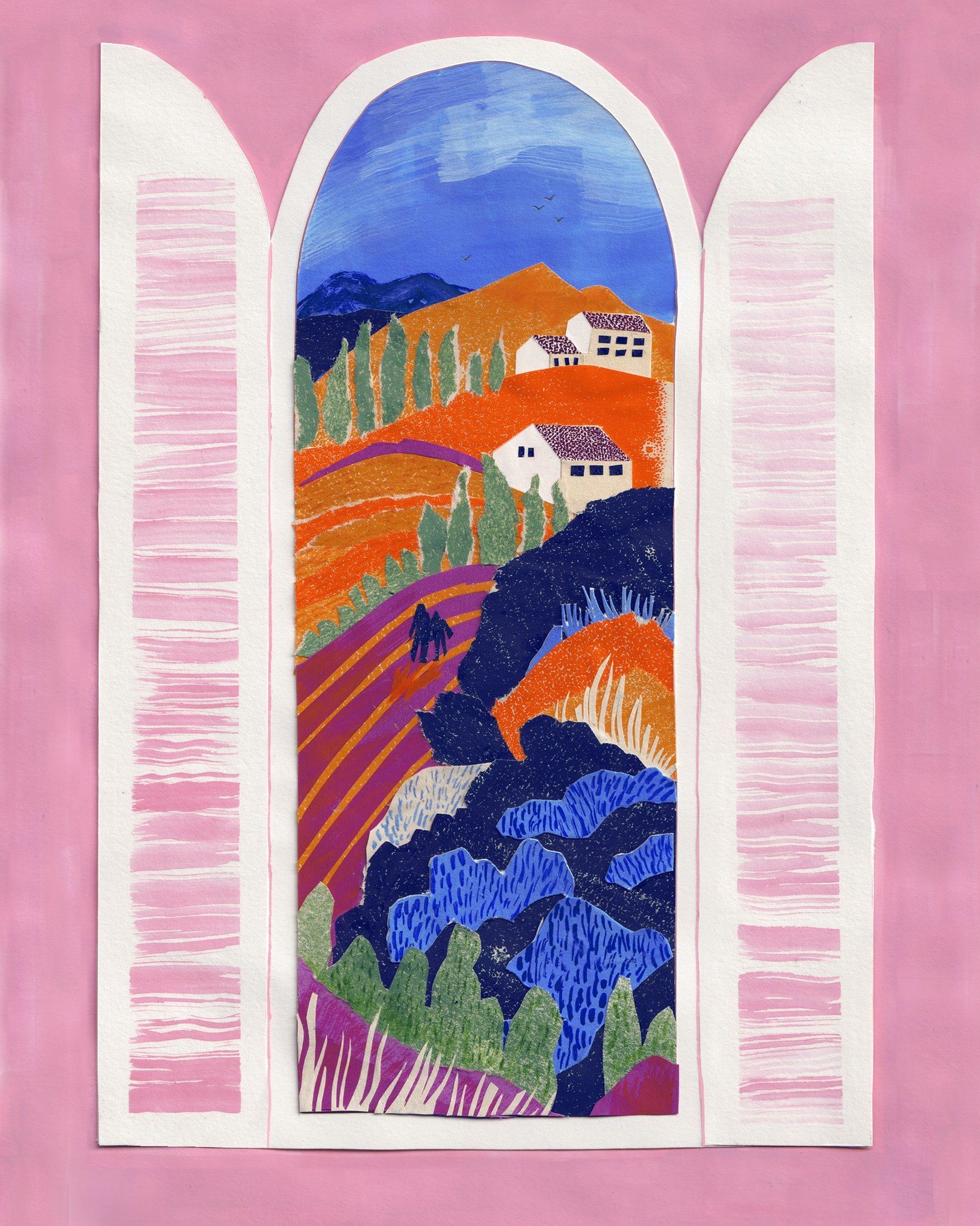 The second image I made for a happy couple getting married in Italy next year, if you'd like me to make any artwork for your wedding, you know where I am!