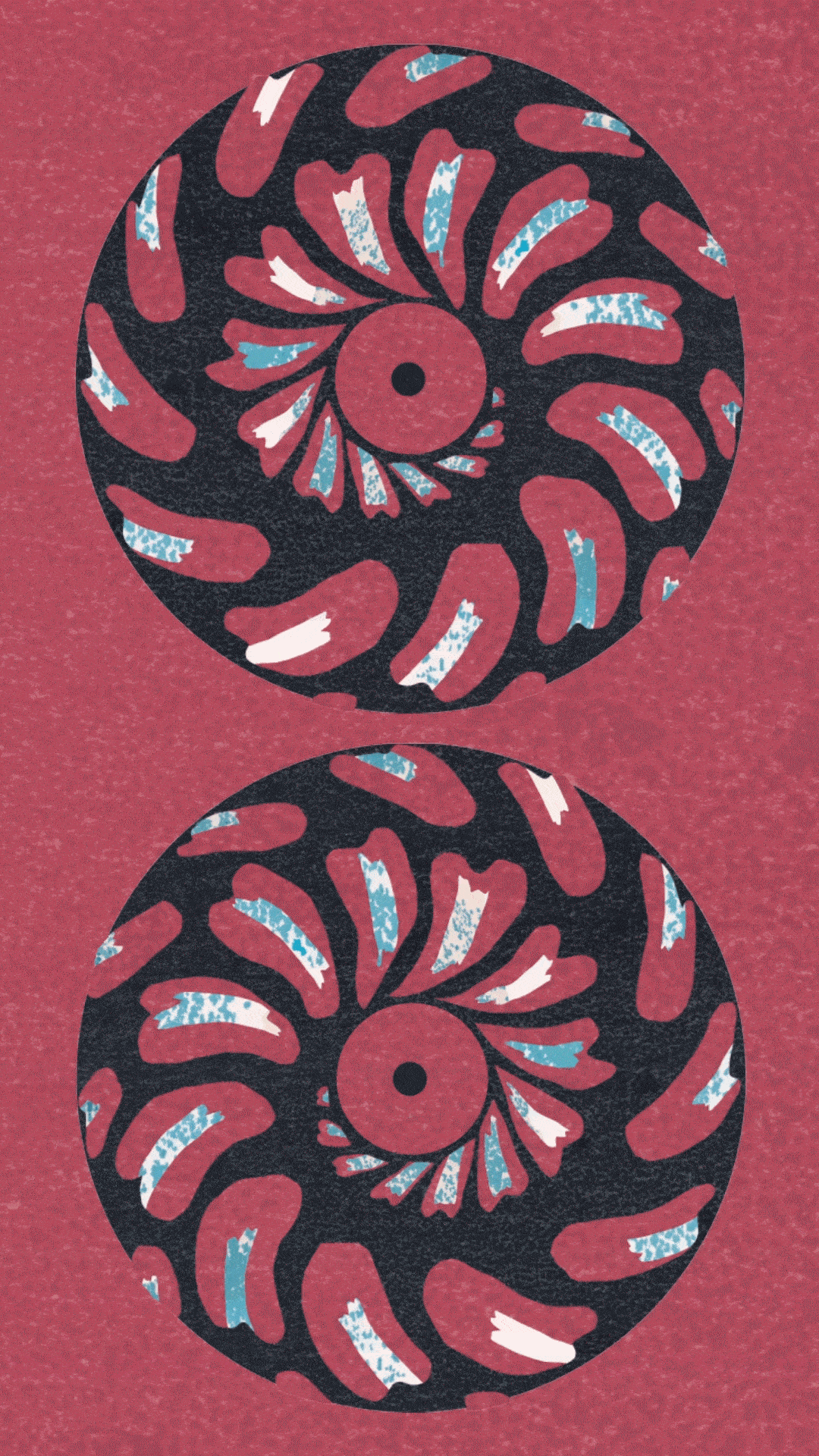 patterned animation in collage style by katy welsh
