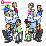 WorkplaceTeamsColleaguesDesksComputersHappyStaffEmployeesCompany.png