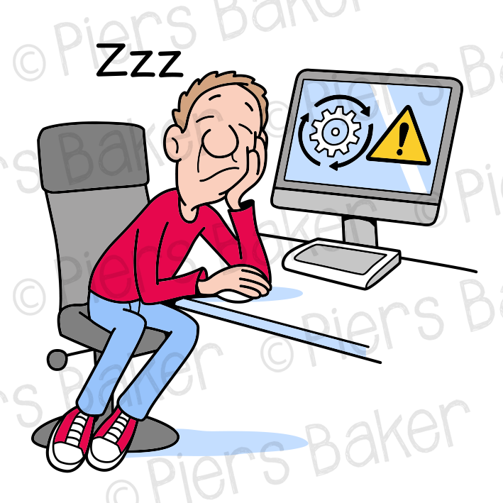 BoredwaitingComputerUpdateDownloadAsleepExclamationWarning.png