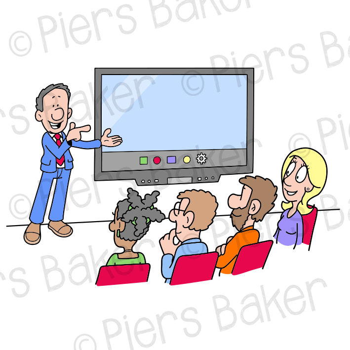 PresentationsalesmanLecturerTeacherTutorScreenMonitorAudiencePeopleTeam.png