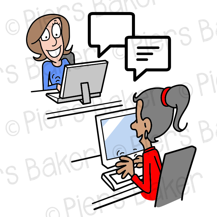 WomenWorkplaceChatMessageEmailTextHappyLaughFriends.png