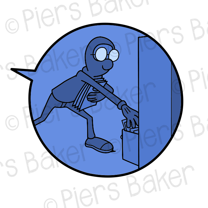 SpeechBubbleThiefCrookStealRobberNightNinjaGlassesFraudCompanyFilingCabinetWimpSpectacles.png