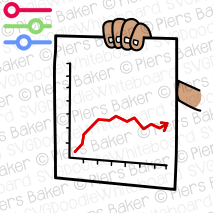 HandHoldSalesForecastStallRedArrowFlatlineGraphChart.png