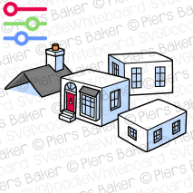 HouseHomeBuildingPropertyRealEstateColourColorBreakUpFragmentedWillSellPartsDividedSeparately.png