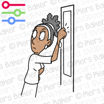 DiversityWomanBlackReportKnockDoorBossManagerWorkplaceAngryAnnoyedStressedLookBackOverShoulder.png