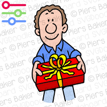 ManOfferGiveGiftPresentPartyBirthdayParcelPackageRibbonWrapped.png