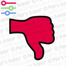 UnLikeThumbsDownDeclineRejectBadHandRed.png