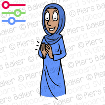 WomanHijabClappingApplauseHappySmileAppreciateWellDoneCongratulateHands.png