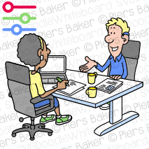 MeetingInterviewDiscussionColleaguesBossReportDeskSittingBrainstormWorkplaceSalesmanSellingDeafhearinglossDisabilityInclusionHearinAid.png